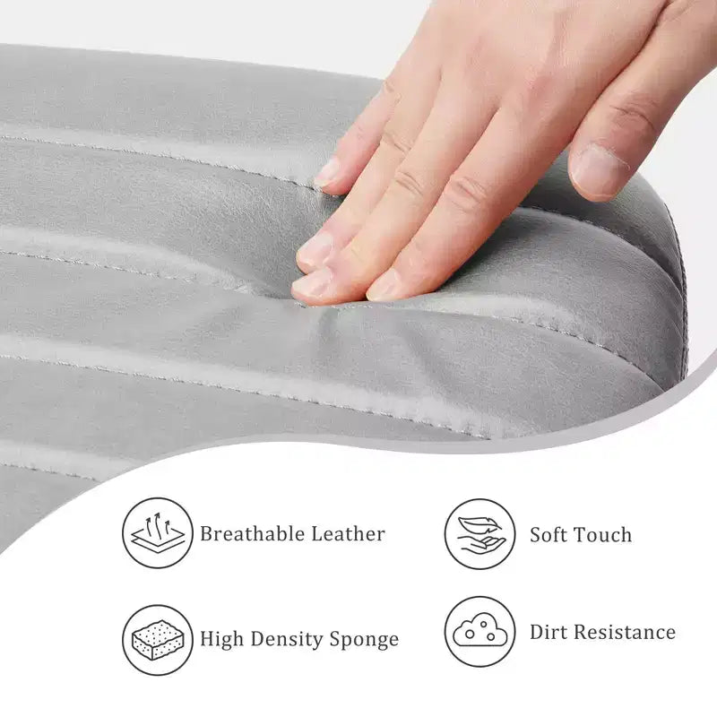 Chaise de bureau ergonomique réglable en similicuir avec motif en croix