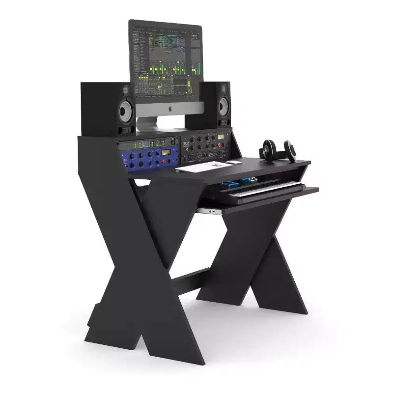 Station de travail de studio professionnelle compacte, noire