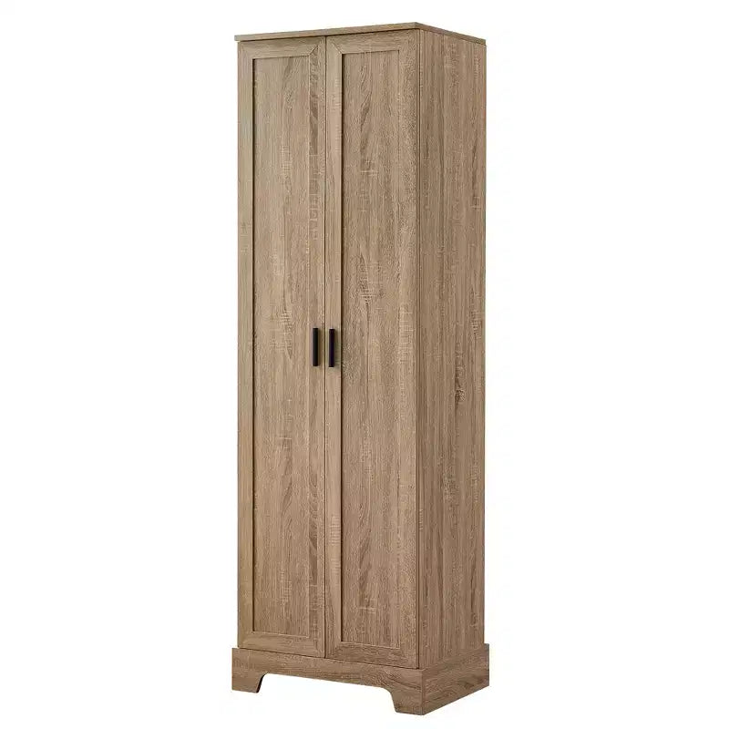 Meuble de Rangement à Double Porte Whisen avec Étagère Réglable, Armoire Verticale