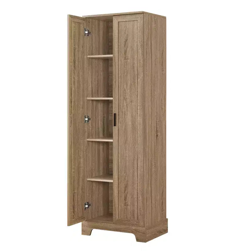 Meuble de Rangement à Double Porte Whisen avec Étagère Réglable, Armoire Verticale