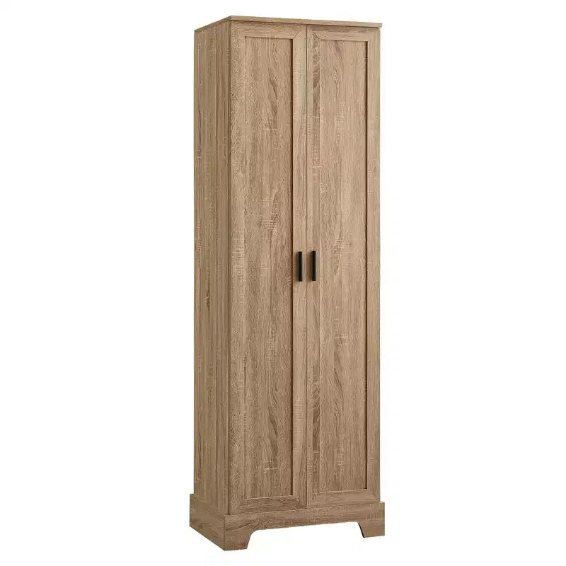Meuble de Rangement à Double Porte Whisen avec Étagère Réglable, Armoire Verticale