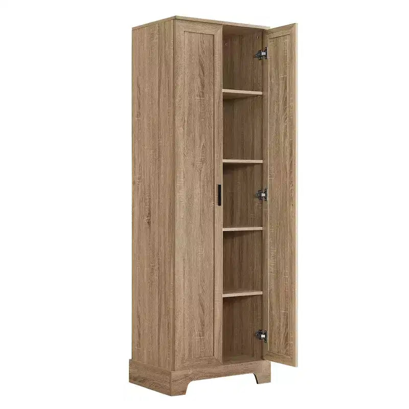 Meuble de Rangement à Double Porte Whisen avec Étagère Réglable, Armoire Verticale