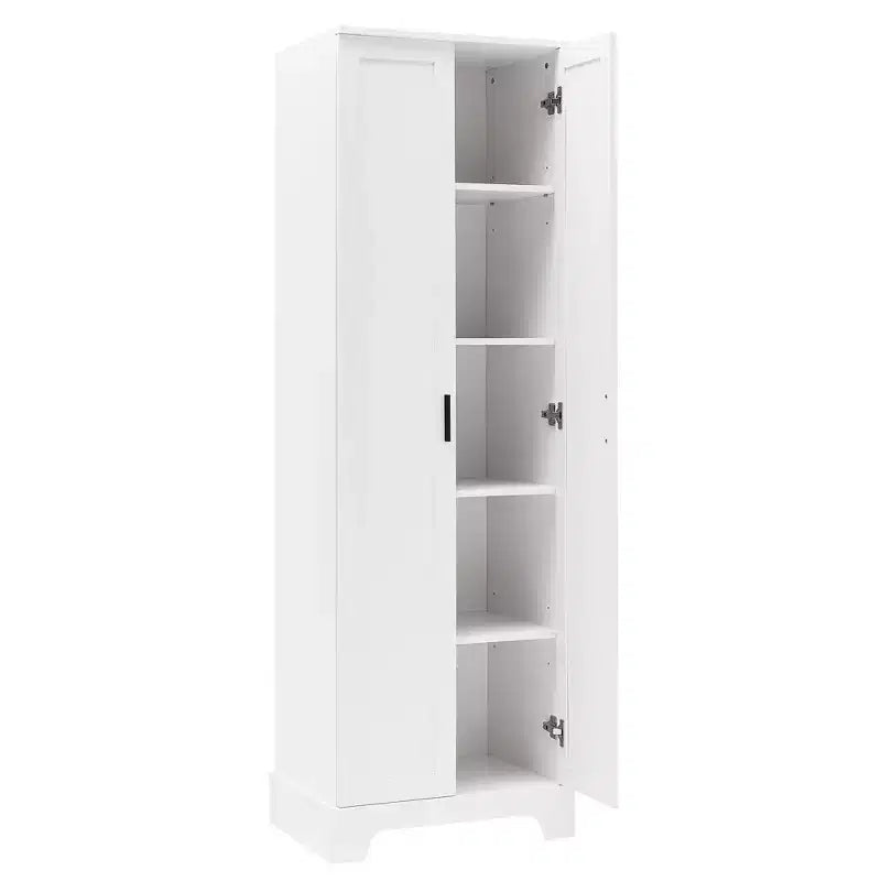 Meuble de Rangement à Double Porte Whisen avec Étagère Réglable, Armoire Verticale