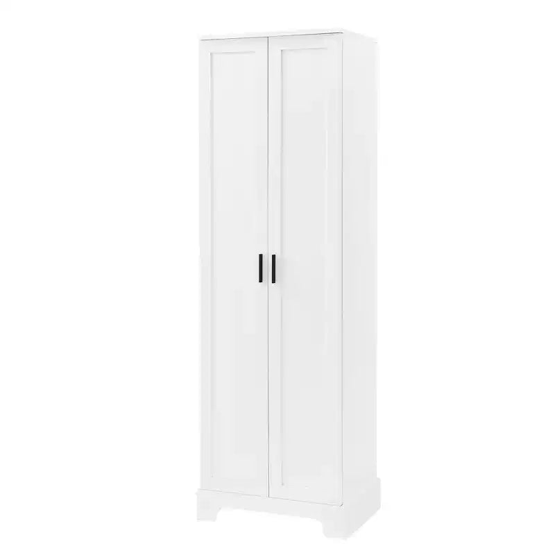 Meuble de Rangement à Double Porte Whisen avec Étagère Réglable, Armoire Verticale