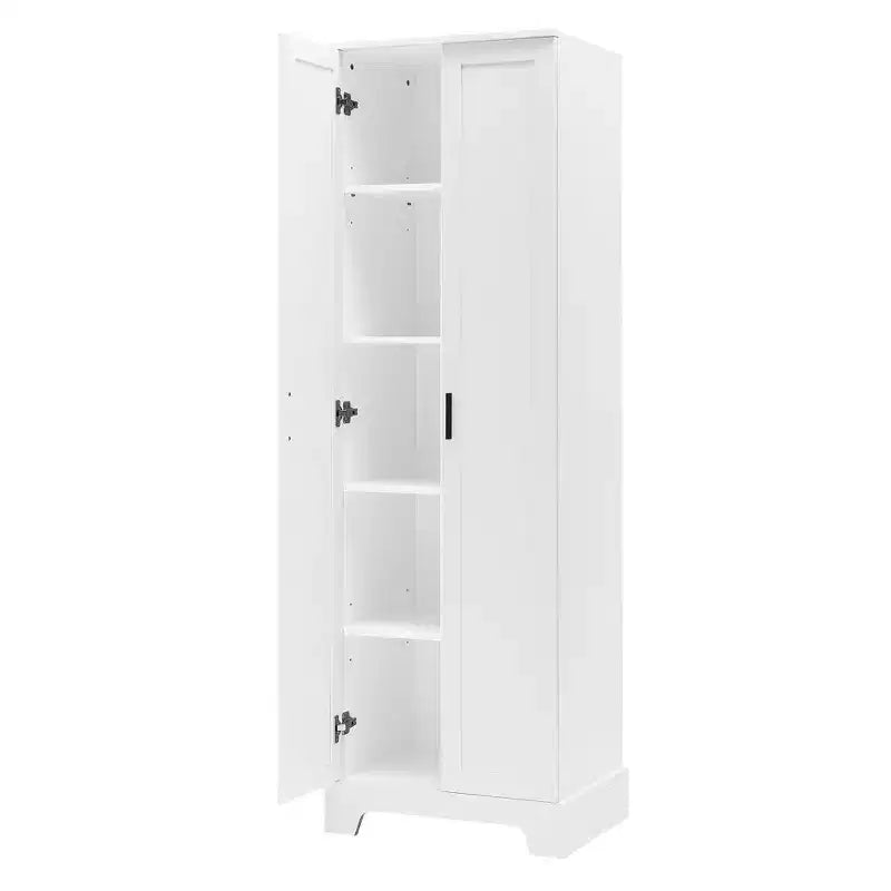 Meuble de Rangement à Double Porte Whisen avec Étagère Réglable, Armoire Verticale