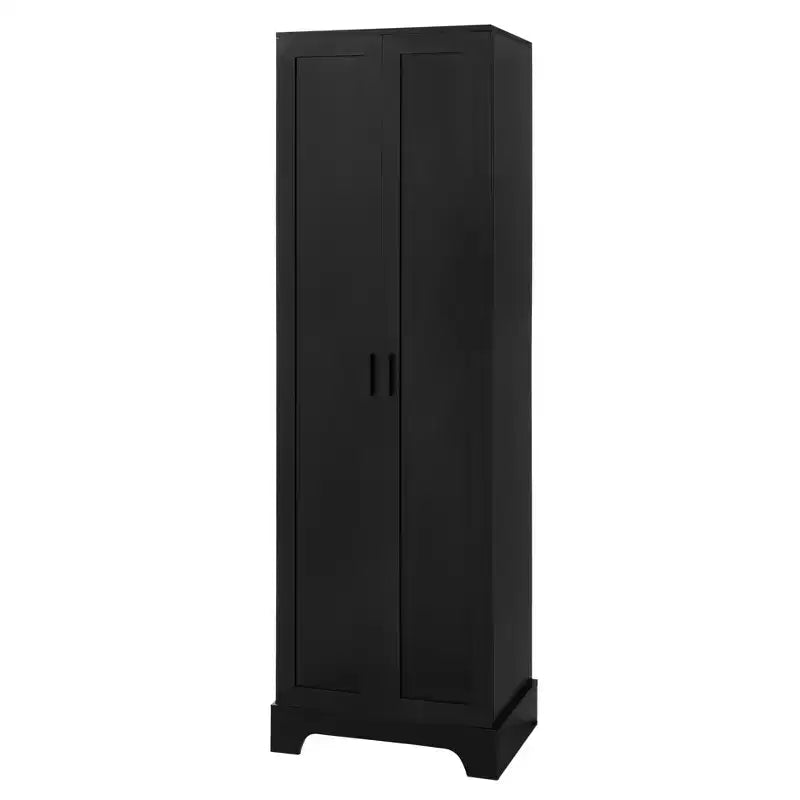 Meuble de Rangement à Double Porte Whisen avec Étagère Réglable, Armoire Verticale