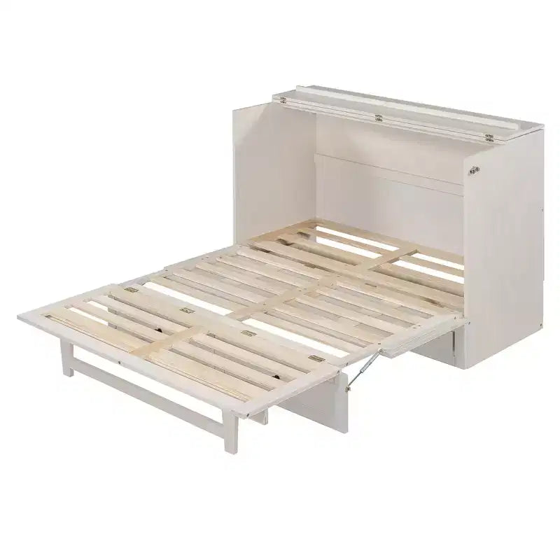 Lit escamotable Queen/Grand format avec grands tiroirs et ports USB