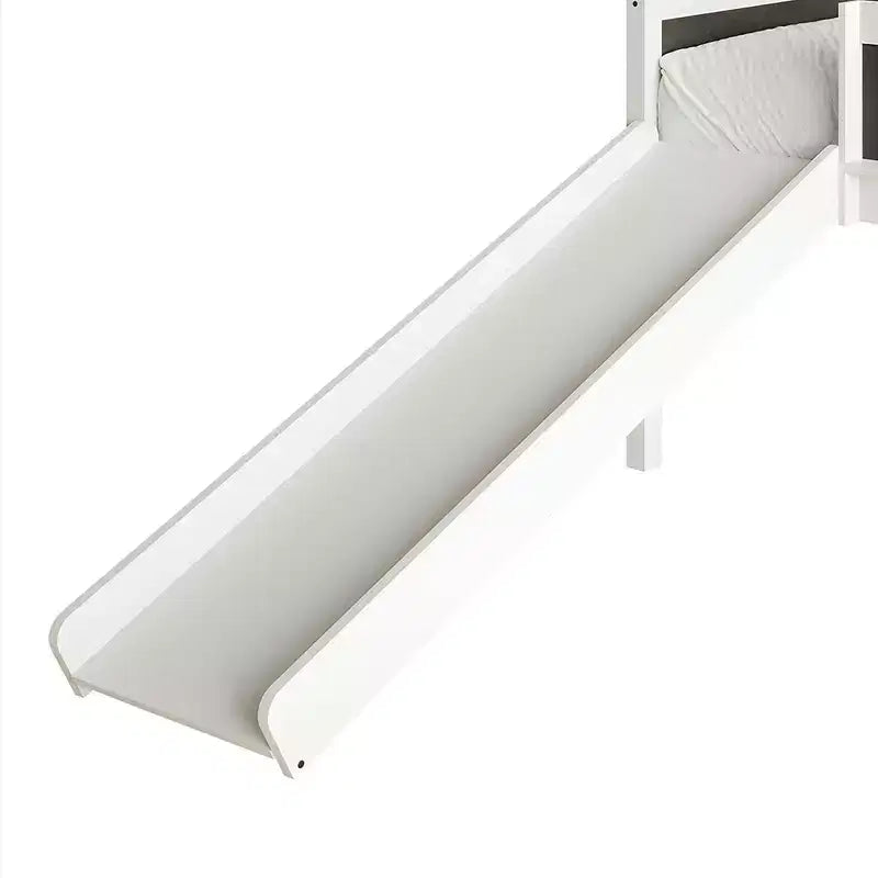 Lit mezzanine simple en bois avec cadre et échelle pour enfants et adolescents
