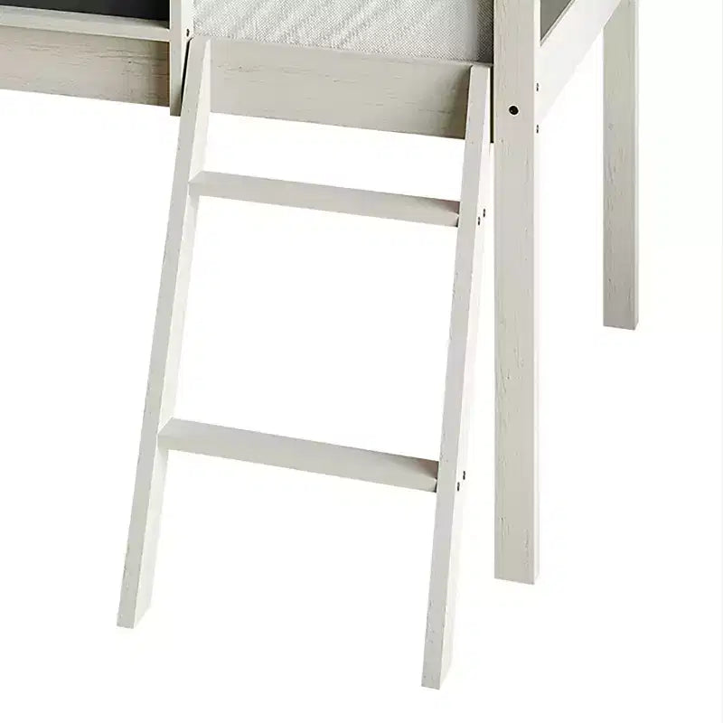 Lit mezzanine simple en bois avec cadre et échelle pour enfants et adolescents