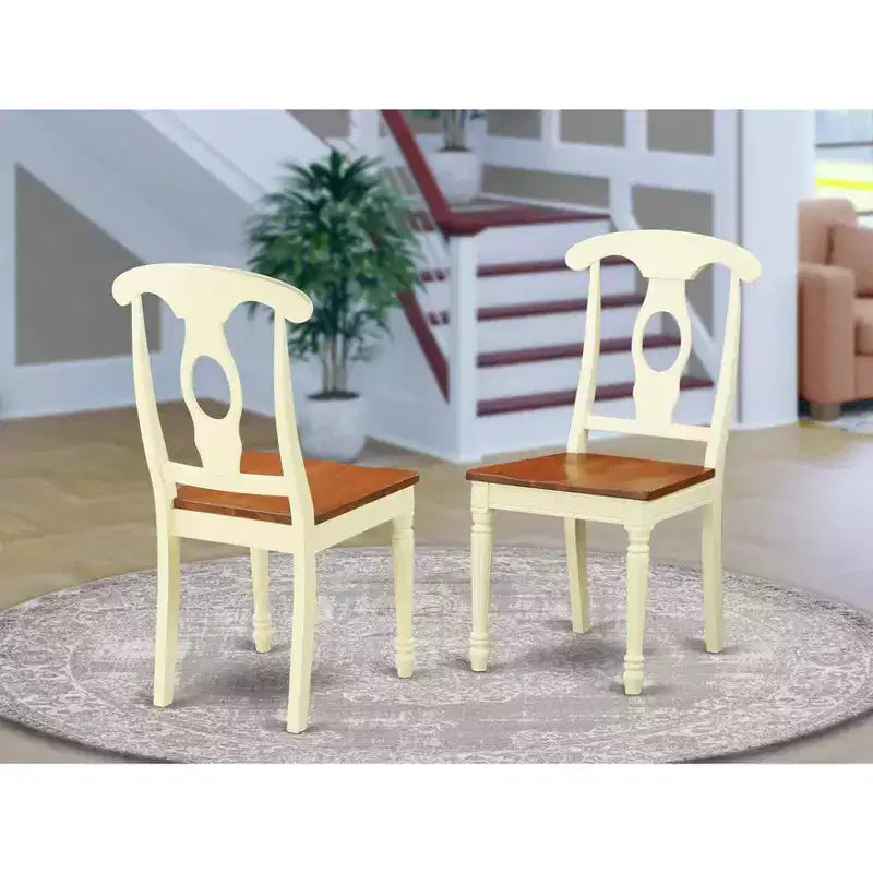 Fauteuil d'appoint « Coastal Charm » avec pieds en bois massif – Fauteuil de salon rembourré pour le salon et la chambre