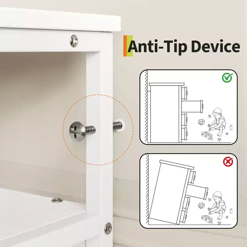 Commode TV 63 pouces pour chambre à coucher - Commode longue à 12 tiroirs pour salon - Tiroirs noirs avec