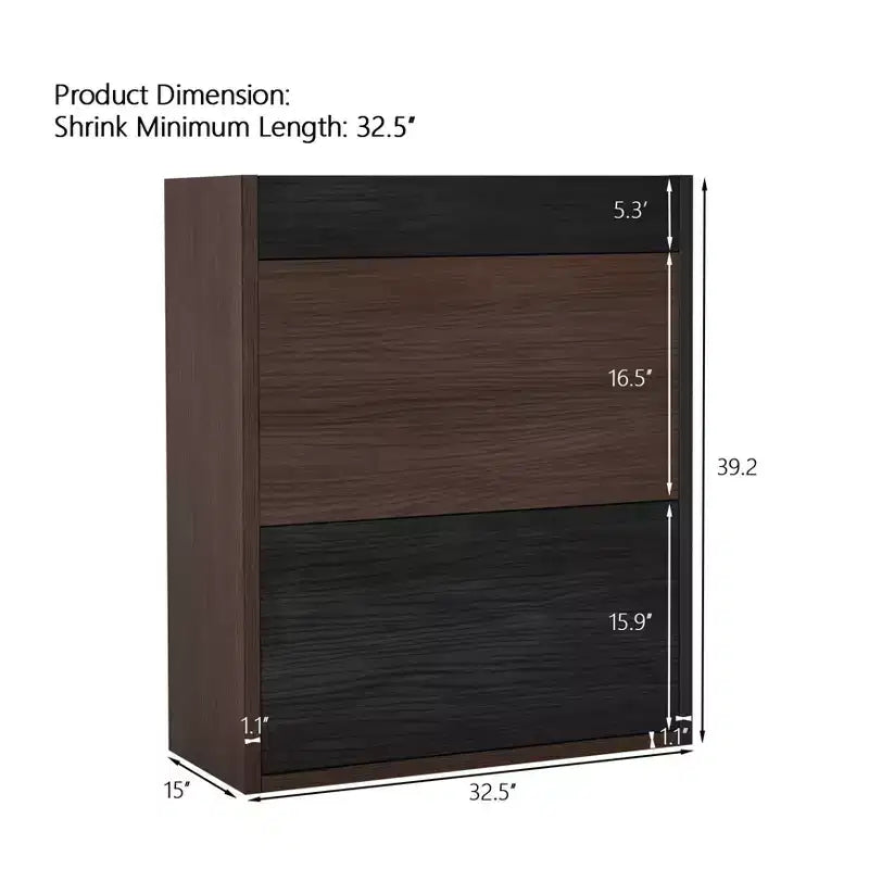 Meuble à chaussures d'angle extensible et rotatif, meuble de rangement de 82,5 à 149 cm avec tiroir pour entrée