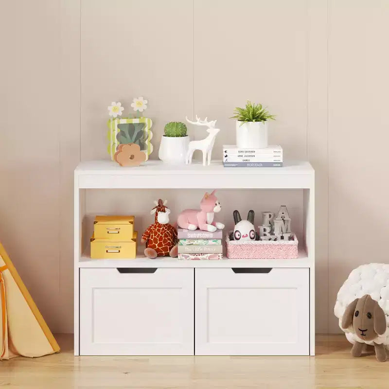 Meuble de rangement pour livres, étagère de rangement pour jouets, blanc