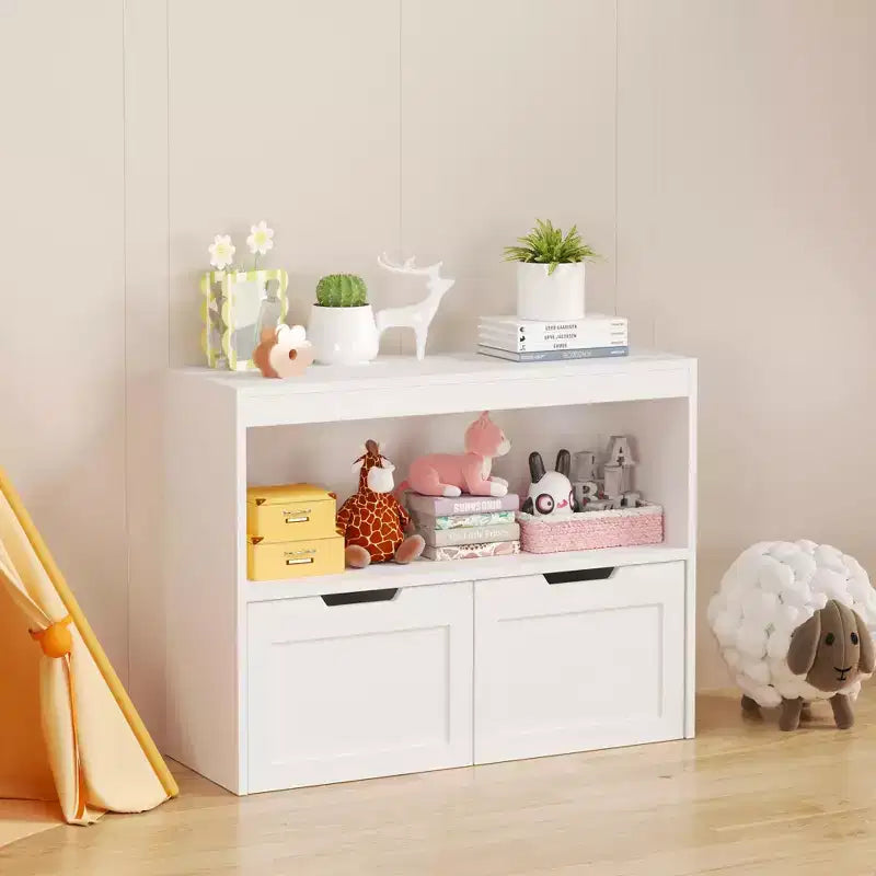 Meuble de rangement pour livres, étagère de rangement pour jouets, blanc