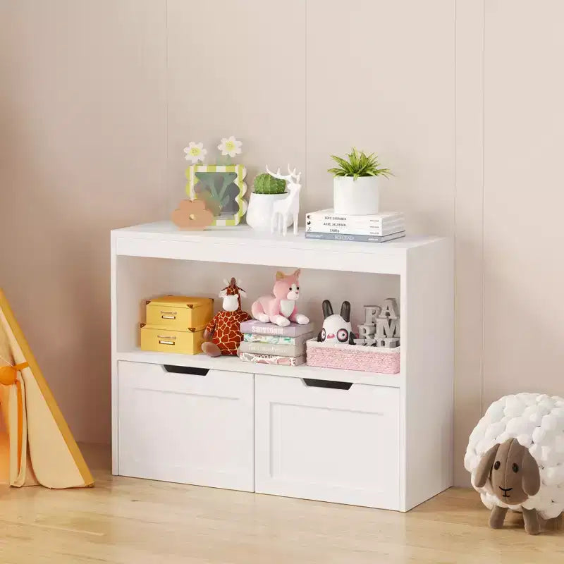Meuble de rangement pour livres, étagère de rangement pour jouets, blanc