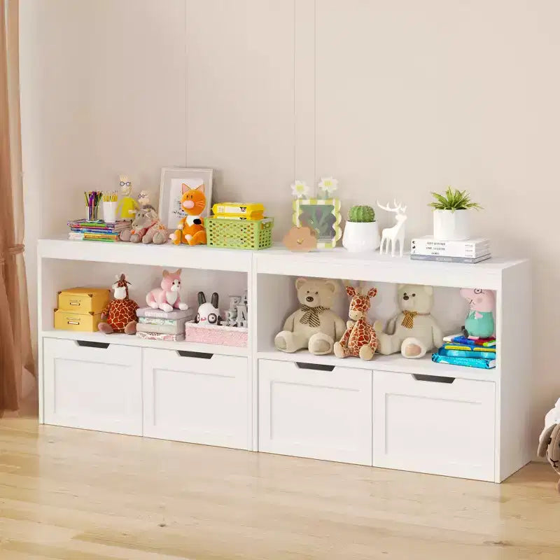 Meuble de rangement pour livres, étagère de rangement pour jouets, blanc