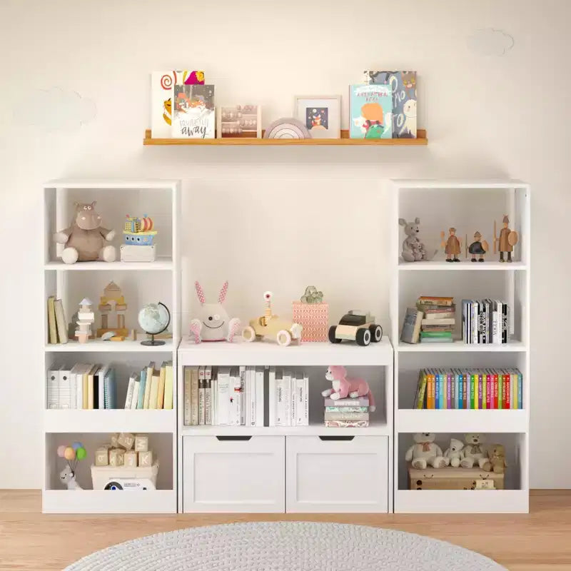 Meuble de rangement pour livres, étagère de rangement pour jouets, blanc