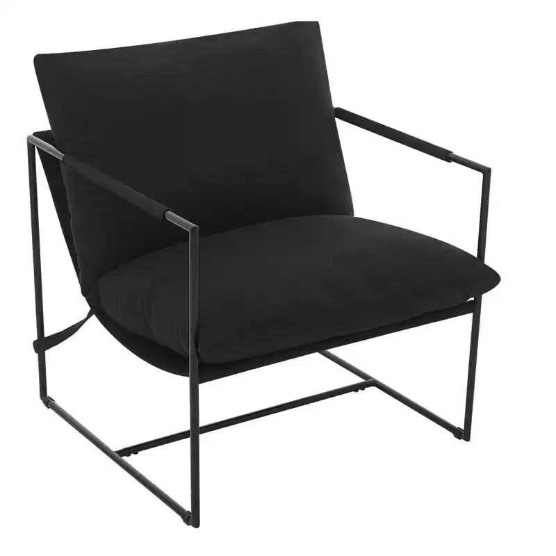 Fauteuil de salon moderne – Chaise longue en mousse déchiquetée moelleuse pour le salon, la chambre et la lecture au bureau