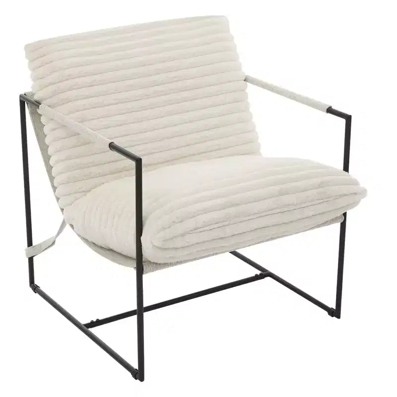 Fauteuil de salon moderne – Chaise longue en mousse déchiquetée moelleuse pour le salon, la chambre et la lecture au bureau
