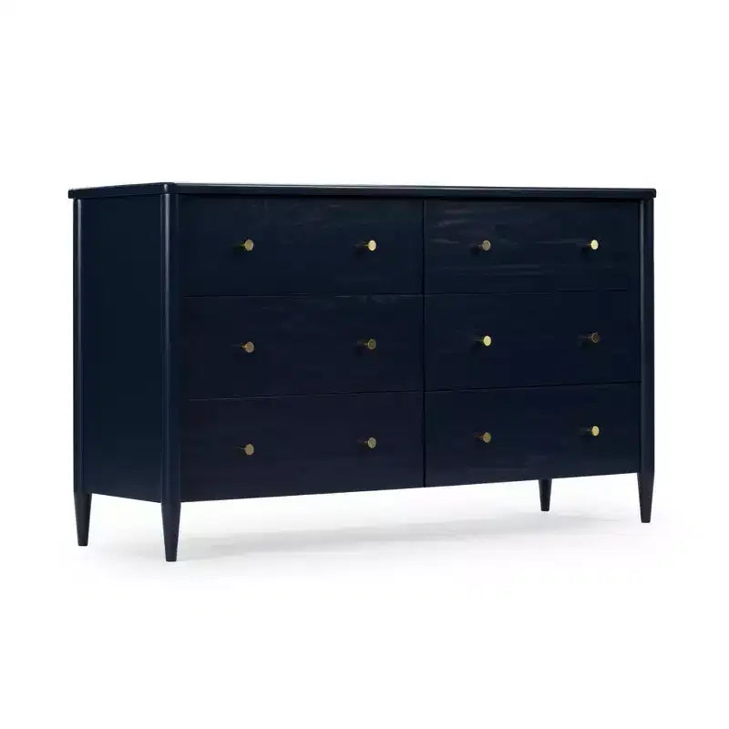 Commode à 6 tiroirs avec grand espace de rangement pour chambre à coucher