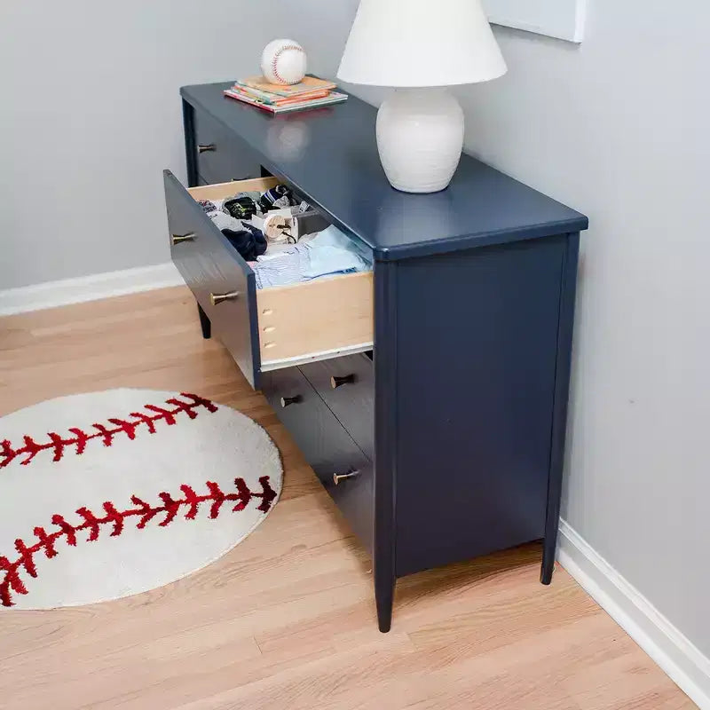 Commode à 6 tiroirs avec grand espace de rangement pour chambre à coucher