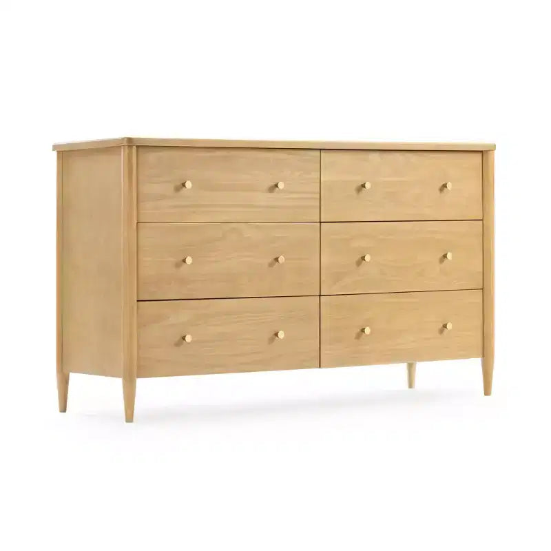 Commode à 6 tiroirs avec grand espace de rangement pour chambre à coucher