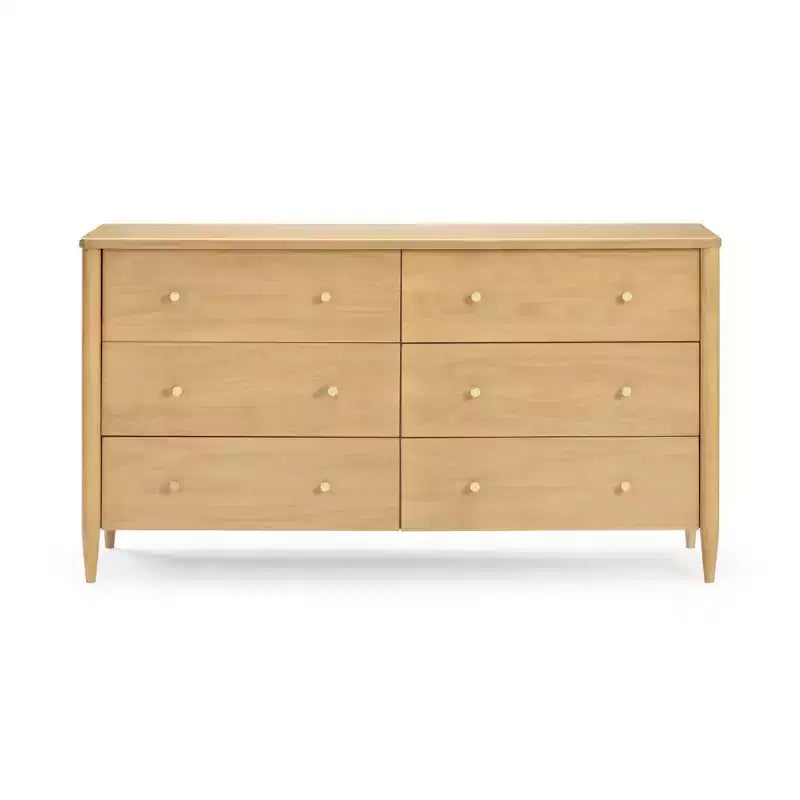 Commode à 6 tiroirs avec grand espace de rangement pour chambre à coucher