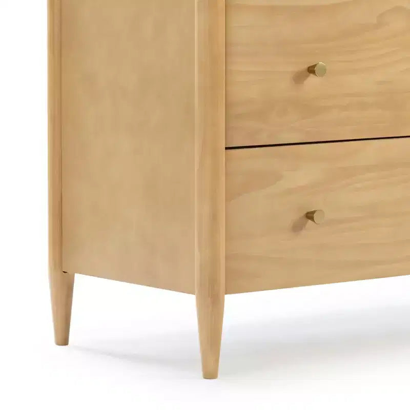 Commode à 6 tiroirs avec grand espace de rangement pour chambre à coucher