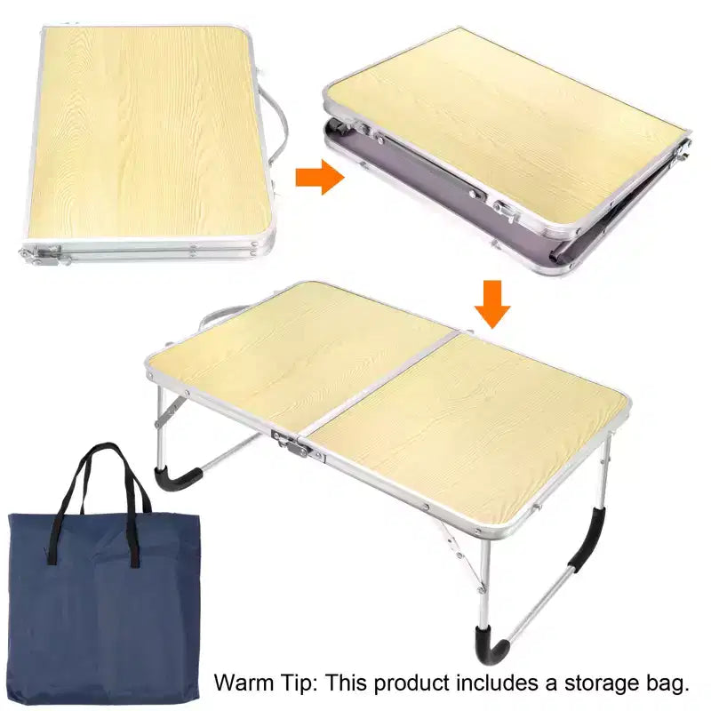 Bureaux de travail portables et pliables avec sac de transport pour lit et canapé