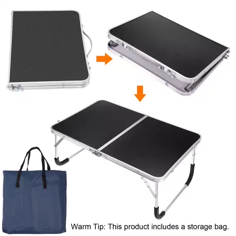 Bureaux de travail portables et pliables avec sac de transport pour lit et canapé