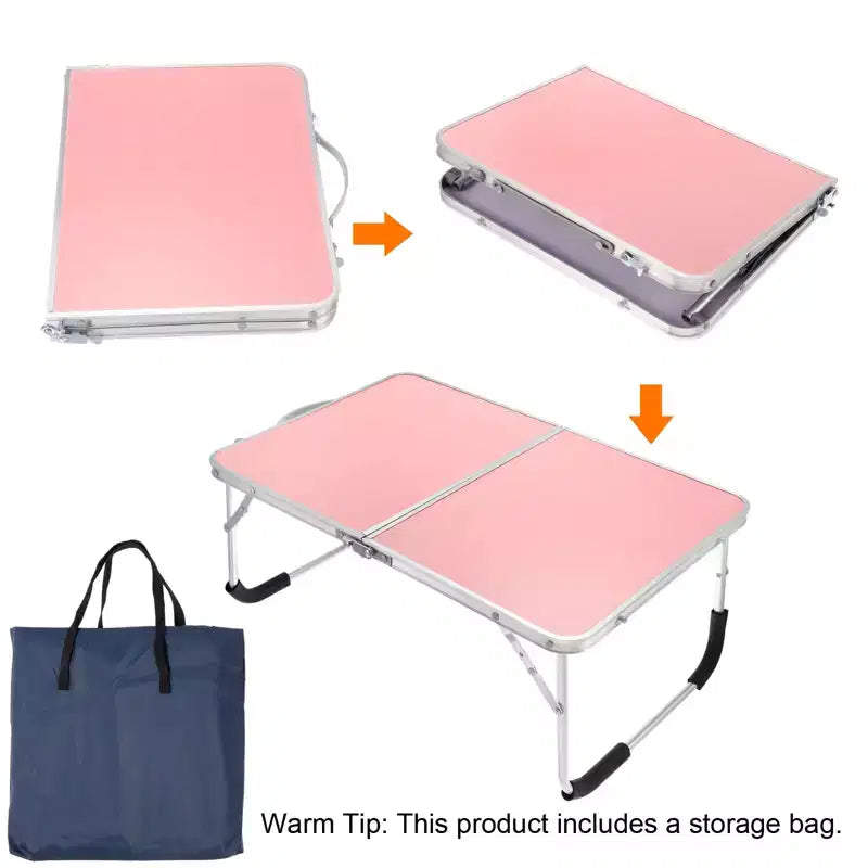 Bureaux de travail portables et pliables avec sac de transport pour lit et canapé